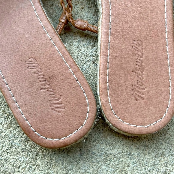 Madewell Kathryn Espardrilles Tan Sandals Size 9.5 - Picture 3 of 5